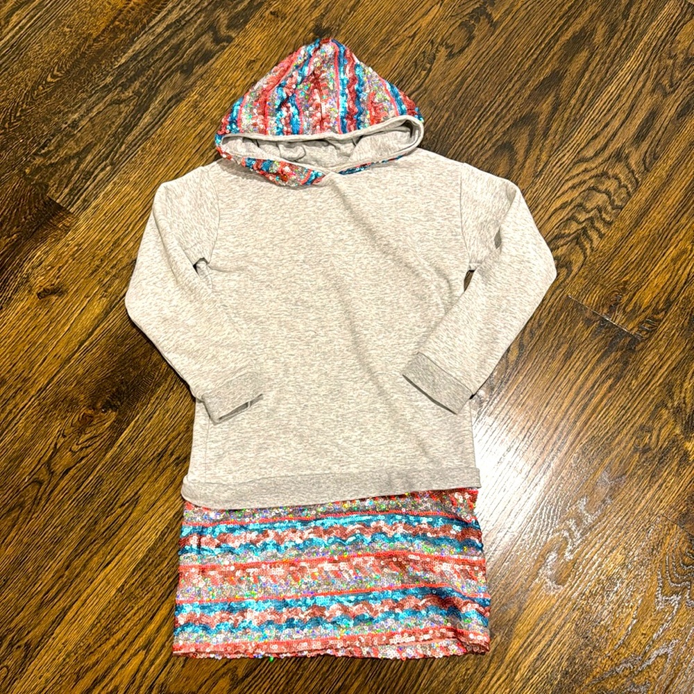 Billieblush sequined sweatshirt dress